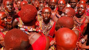 Maasai in Masai mara